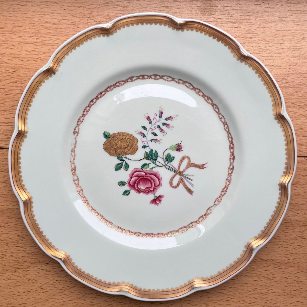 Haviland - Série De 12 Assiettes Plates En Porcelaine De Limoges Modèle Au Charme Du Logis-photo-2